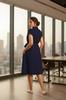 Authority In Motion Navy Dress | Vibrant Hourglass Fit
