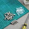 20-100PCS Self Tapping Bracket Screw Cabinet Shelf Support Cross Pegs with Anti-Slip Sleeve DIY Laminate Furniture Support Holder