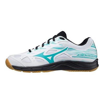 Sky Blaster 2 Comfortable Durable Low-Top Badminton Shoes Unisex Sneaker White Blue 71GA204534