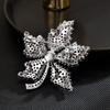 Women's Light Luxury Design Elegant Inlaid Zircon Maple Leaf Brooch Fashionable And Versatile Niche Design Sense Brooch