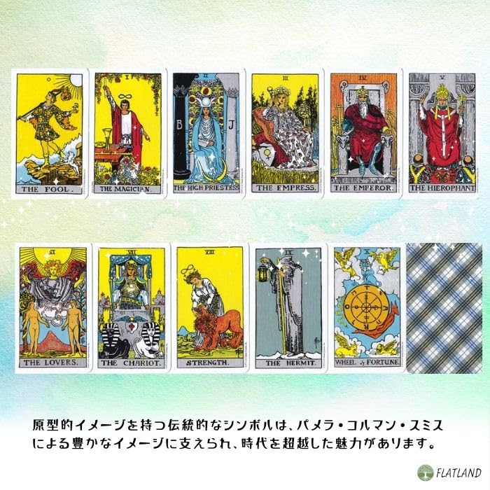 Tarot Miniature Tarot Tarot fortune telling method Japanese instruction manual included Genuine tarot cards 78 cards Mini size Rider-Waite Rider-Waite