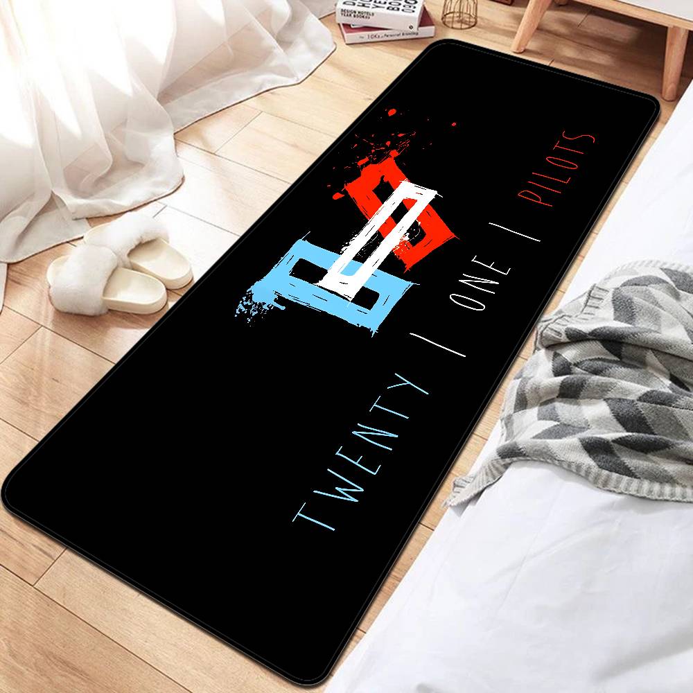 

Twenty One Pilot Door Mat Cheaper Anti-slip Modern Living Room Balcony Printed Bedside Mats 50x80cm