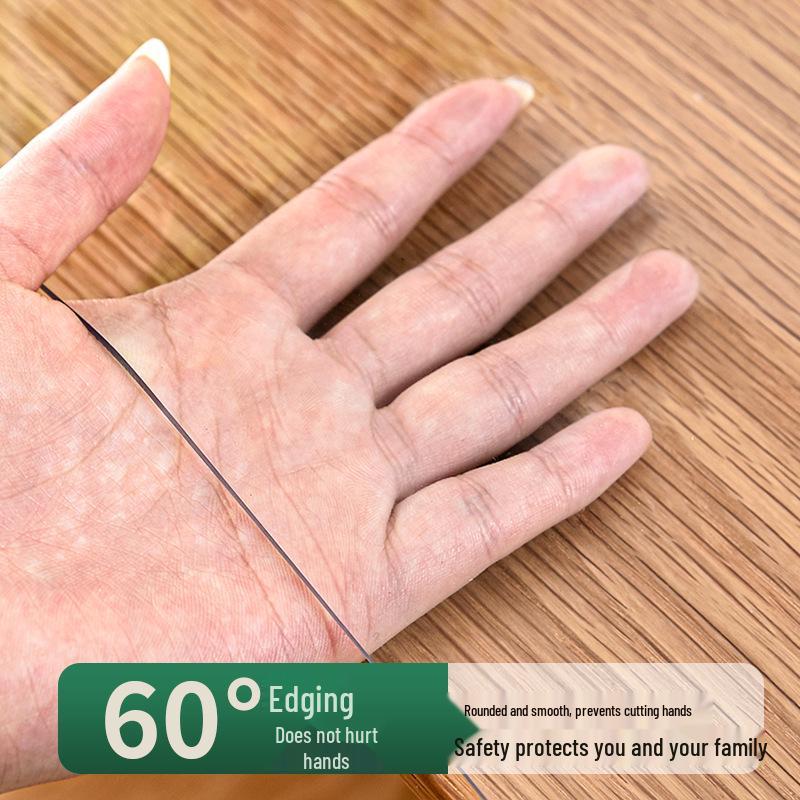 Transparent PVC Table Mat: Oil-Proof, Waterproof, and Dirt-Resistant Dining Table Protector
