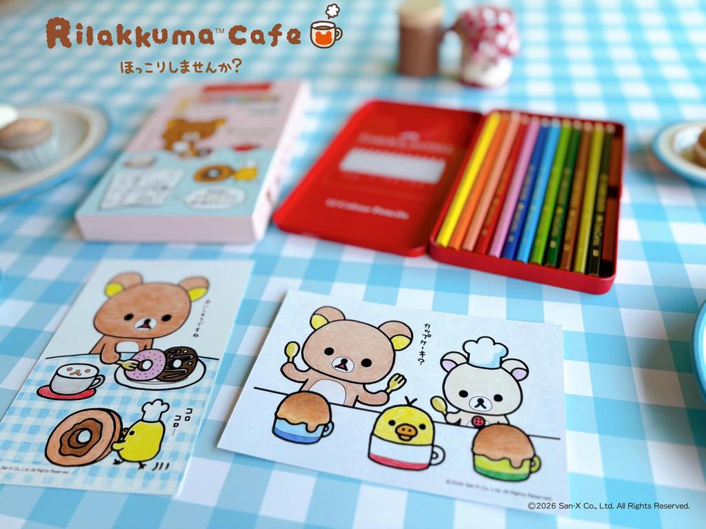 Rilakkuma Colored 27131010 Faber-Castell Pencils, 12-Color Set,