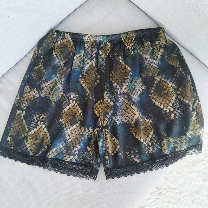 

Multicolor New Arrival 100% Mulberry Silk Shorts Loose Safety Pants Leggings Fashion Tape Silk Pants Fashion Lace Pants FLOWING 3 All yards