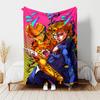1pc Blanket JoJo's Bizarre Adventure Print Design, Lightweight Blanket for Sofa, Bed- Soft &Warm, Gift for All Seasons like Christmas, Halloween