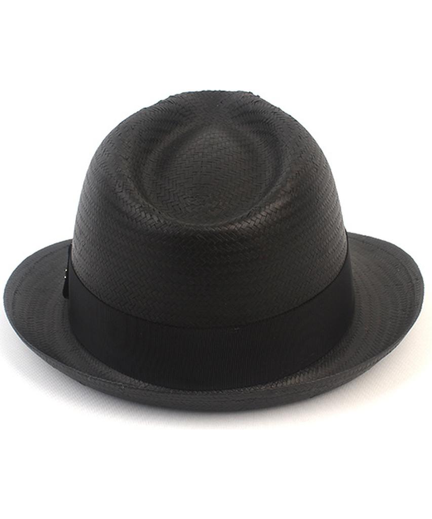 Yunibeosyeolkemiseuteuli Bu Gentle Line Black Fedora Summer Hat