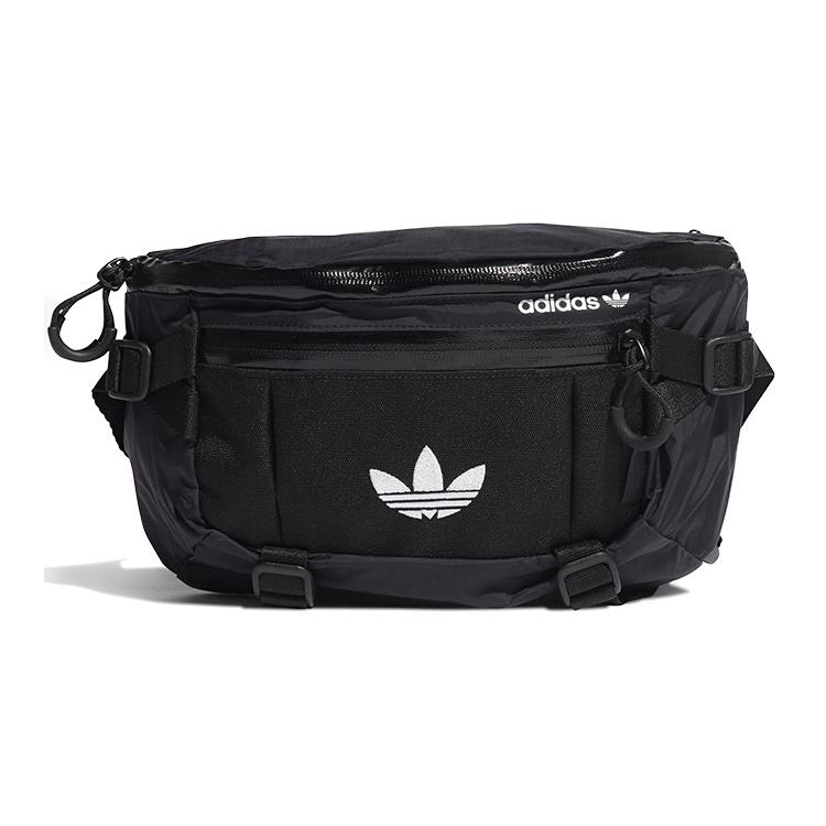 New Adidas Originals Nylon Sling Bag, Fanny Pack Regular Unisex Black GN2187