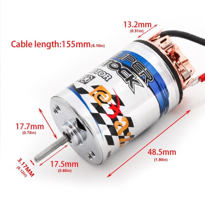 Remote Control Car Accessories Brushed Motor High Speed Waterproof Motor for 1/10 1/12 1/14 Offroad Car Toy