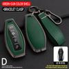 4 Buttons Zinc Alloy+ Leather Car Remote Key Case Cover Shell Fob For Faw Hongqi H5    Hongqi H5 Car Accessories