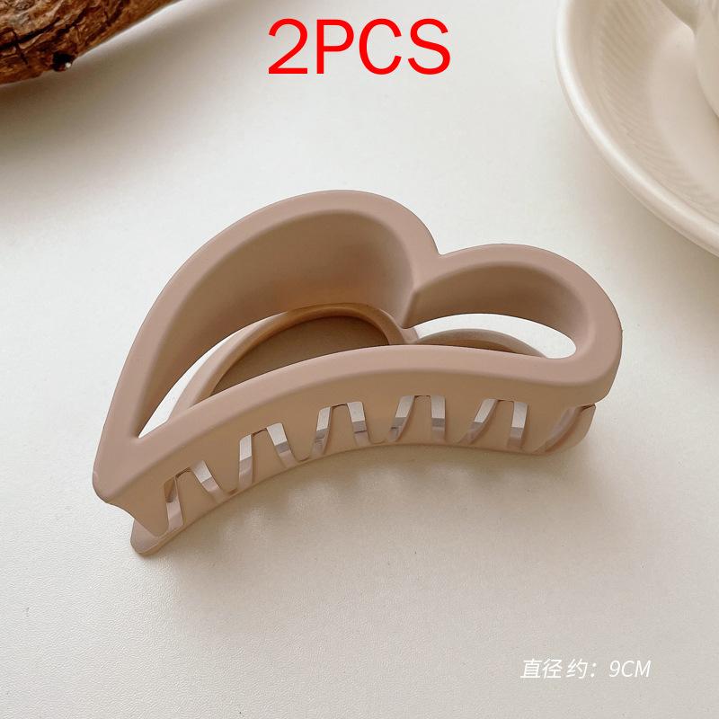 

2 шт., комплект головных уборов премиум-класса, новые женские модные зажимы для волос, кофейные, черные, акриловые, большие заколки для волос, зажим для женщин, заколка, аксессуары для волос 2PCS