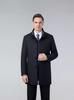2024 Men's Mid-Length Lapel Coat: High-End Spring/Autumn Business Casual Windbreaker