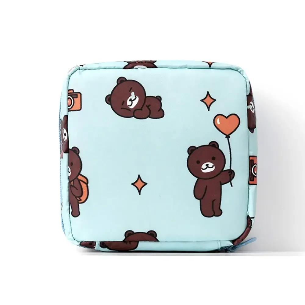 Waterproof Tampon Storage Bag Sanitary Pads Coin Purse Bag Travel Portable Makeup Lipstick Pouch Cute Data Cables Organizer