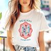 Beach Holiday Sardine Printed Cartoon Pattern Women's Cute Sweet Basic Round Neck Travel Casual Style Clothing Short Sleeve Shir
