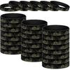 Sratte 30 Pcs VIP Bracelets VIP Silicone Wristbands for Events Black Bracelets Elastic Wristbands for Party Club Bar Men Women