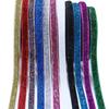 5-10yards/lot Colored Single-sided Velvet Ribbon Sparkling Satin Ribbon Bow DIY Christmas Party Gift Flower Packaging Decoration