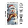 Tuniu Charming Snowman Shower Curtain Winter Holiday Decor Festive Bathroom Set Cute Funny Xmas Backdrop