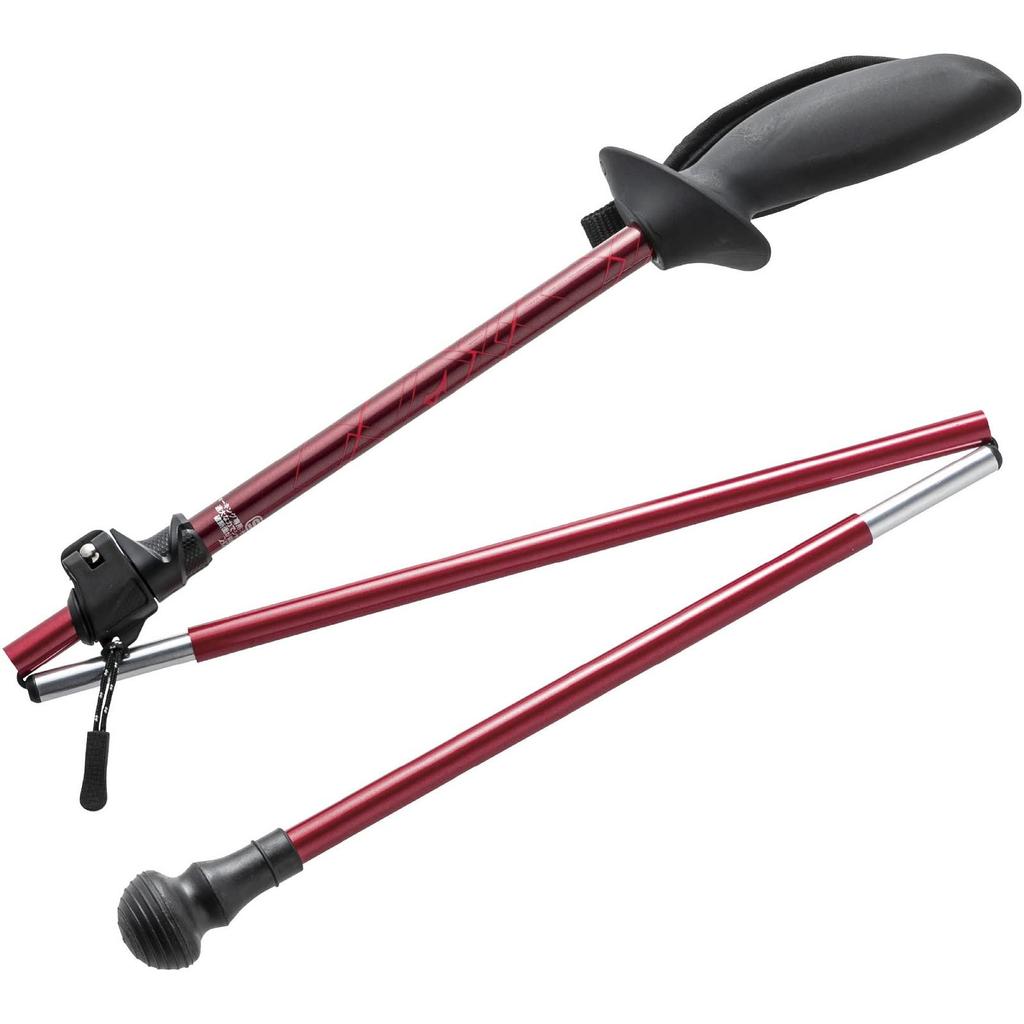 Mizuno Nordic Walk Foldable Walking Pole SH 2 Pairs 1 Set Unisex Purple C3JTP110