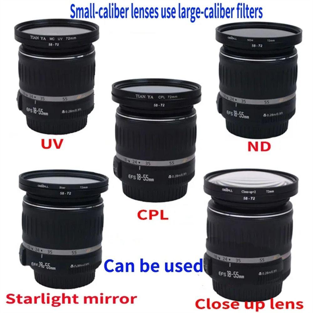Krytka objektivu Step Up Rings 67 mm – 82 mm Filtr adaptéru objektivu Univerzální prstencový adaptér fotoaparátu DSLR Fotoaparát