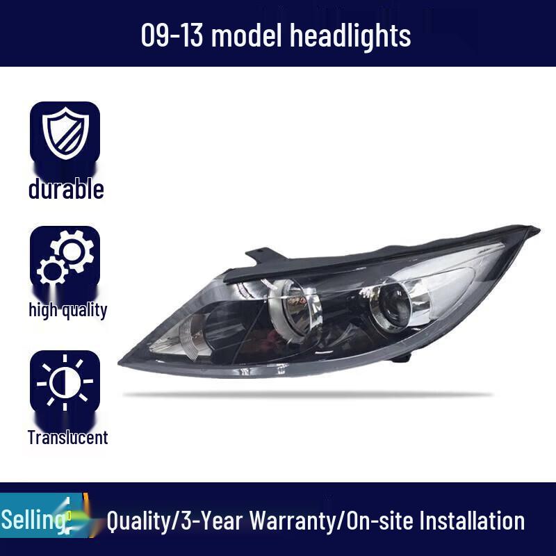 Fits 09-13 Kia Sportage Front High/Low Beam Headlight Outer Shell Cover Assembly