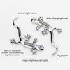 Solar Powered Gecko LED Light Gecko Shape Car Signal Lamp New Solar Warning Light  Driving Warning
