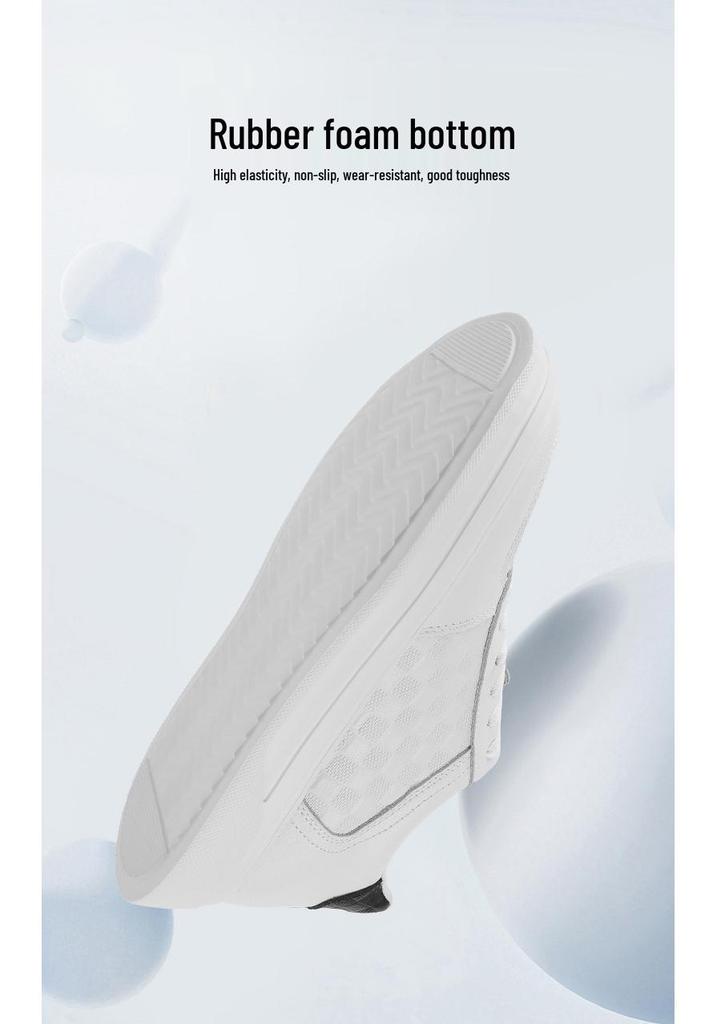 Men's Autumn Breathable Hidden Height Increasing Embossed Sneakers with Thick Soles