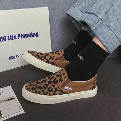 2024 Sommer Damen Leopardenmuster Canvas Schuhe: Trendige koreanische Ulzzang Casual Sneaker zum Laufen und für Streetstyle