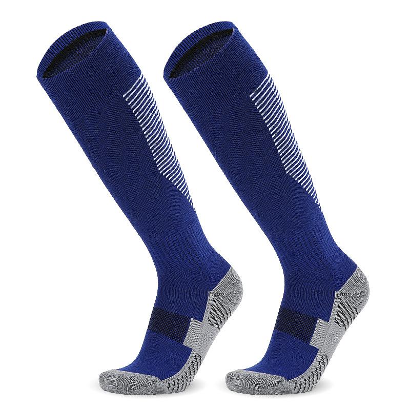 Practical Long Tube Football Socks Adult Older Children Children Towel Bottom Regular Towel Bottom Over Knee Breathable Sports Socks