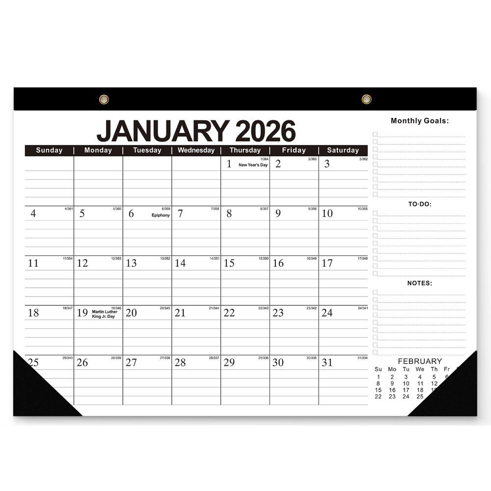 Daily Planning Monthly Calendar Large Format Time Agenda Planner Hangable Calendar Home Decoration