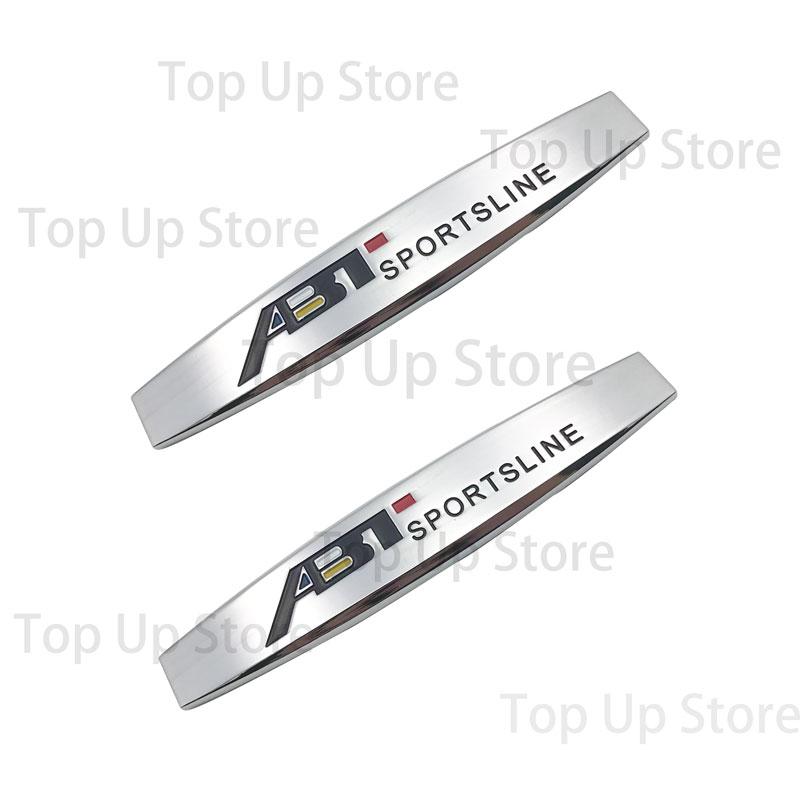 3D Metal Car Styling ABT Sportsline Emblem Sticker Badge For A3 A4 A5 A6 A7 A8 S2 S3 S4 S5 RS Q8 Body Decoration