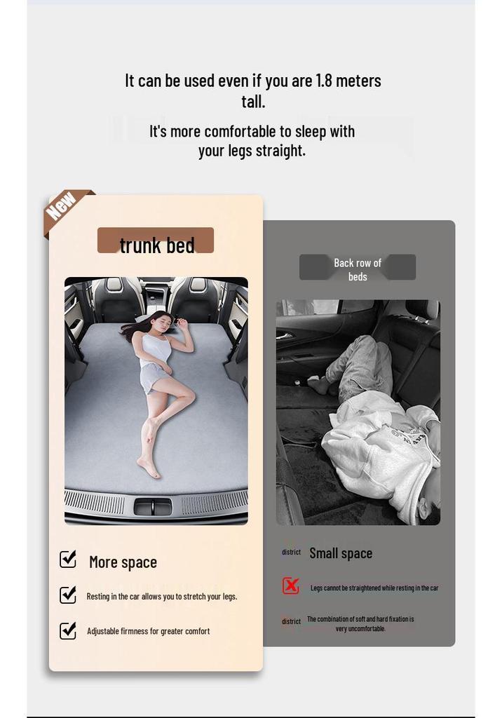 Zeekr 001 Car Trunk Mattress: Inflatable Sleeping Pad for Camping & Rear Seat Comfort