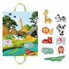 Frühpädagogisches Montessori Weicher Stoff Auto Spielzeug Set mit Spielmatte 6 Fahrzeuge für Baby Interaktives Geräuschpapier Rasseltier Spielzeug 12-18 Monate