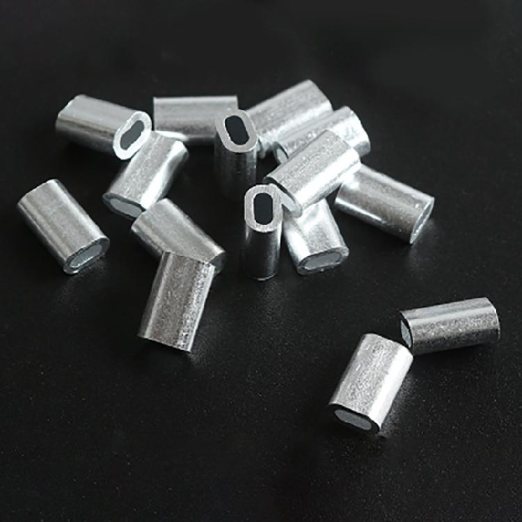 Fishing Crimp Sleeves, 100pcs Single Barrels Crimp Sleeves Crimping Loop Sleeves