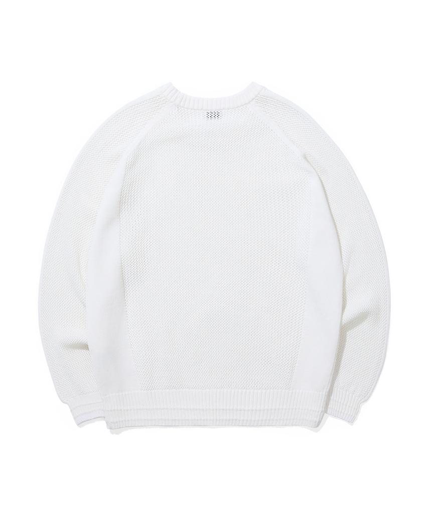 1993STUDIO Net Pullover Knit_White