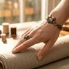 Elegant Sewing Machine Bracelet Metal Finger Ring New Adjustable Cuff Bracelet  Daily