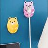 Teddy Bear Wall Socket Hook for Cables - No Punching Needed