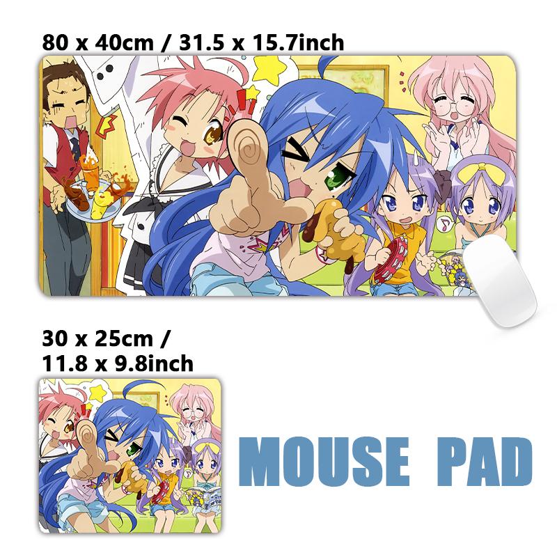 Extra Large Lucky Star Izumi Konata Hiiragi Kagami Loli Anime Girls Character Big Mouse Pad Mousepad XXL Keyboard Desk Mat