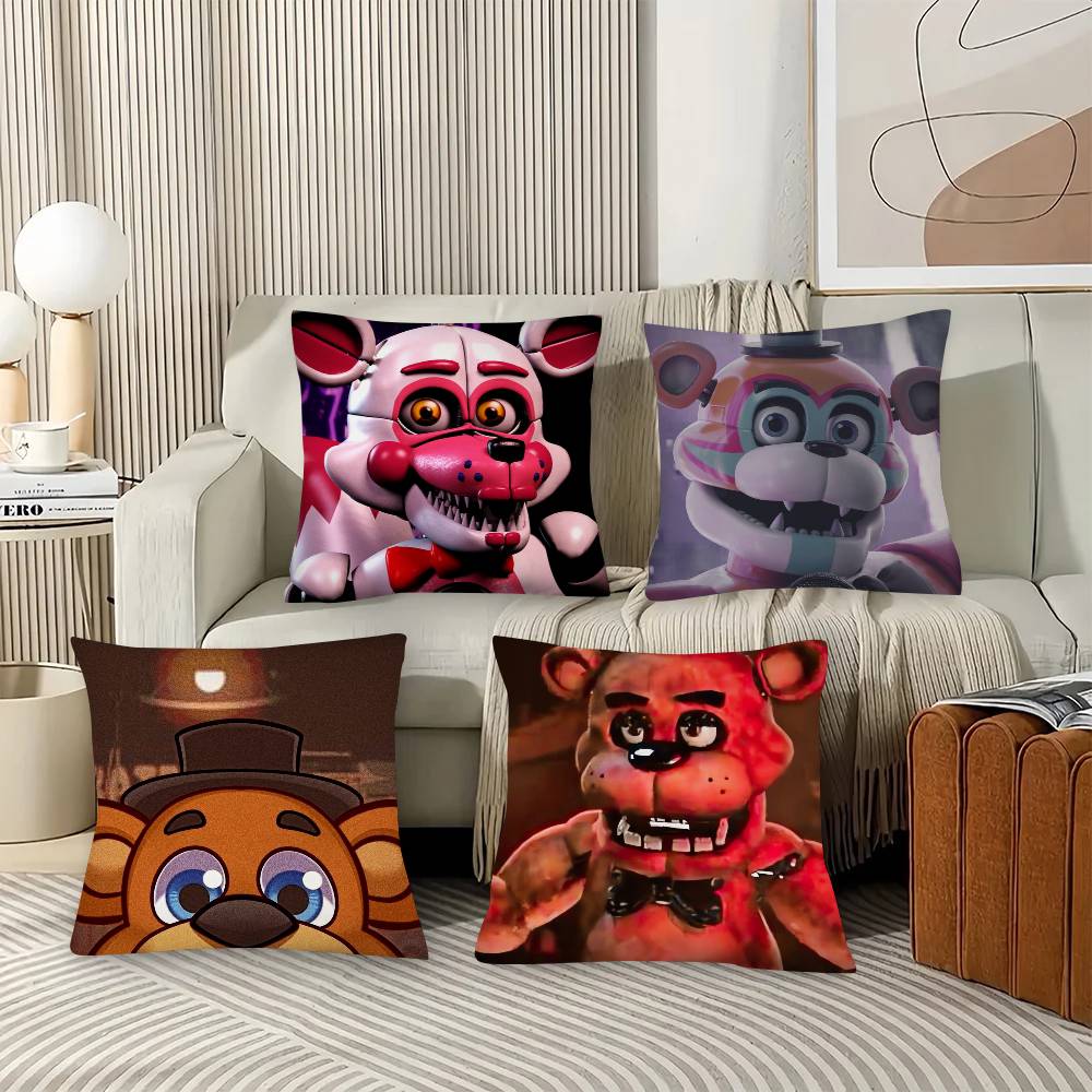 1Pc F-Fnaf Five-Nights-At-F-Freddys Pillow Case Fashion Square Pillowcase Bedroom Sofa Room Ins Decoration Leisure