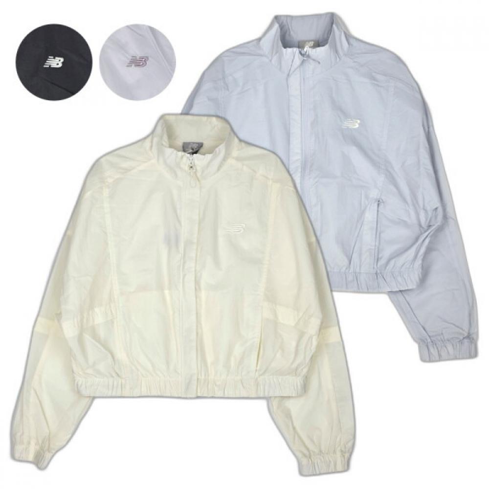 

New Balance Jacket ISt Women S Lightweight Semi Crop Stand Neck Woven Jacket (70)Violet/085(S)