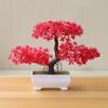 Tabletop Colored Faux Mini Pine Tree-Artificial Potted Plant for Home Office Store Display Plastic Low-Maintenance Indoor Decor