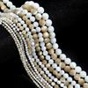 3 4 6 8 10mm Natural Shell Beads Mother of Pearl Trochus Shell Round Loose Beads For Jewelry Making DIY Necklace Accessories