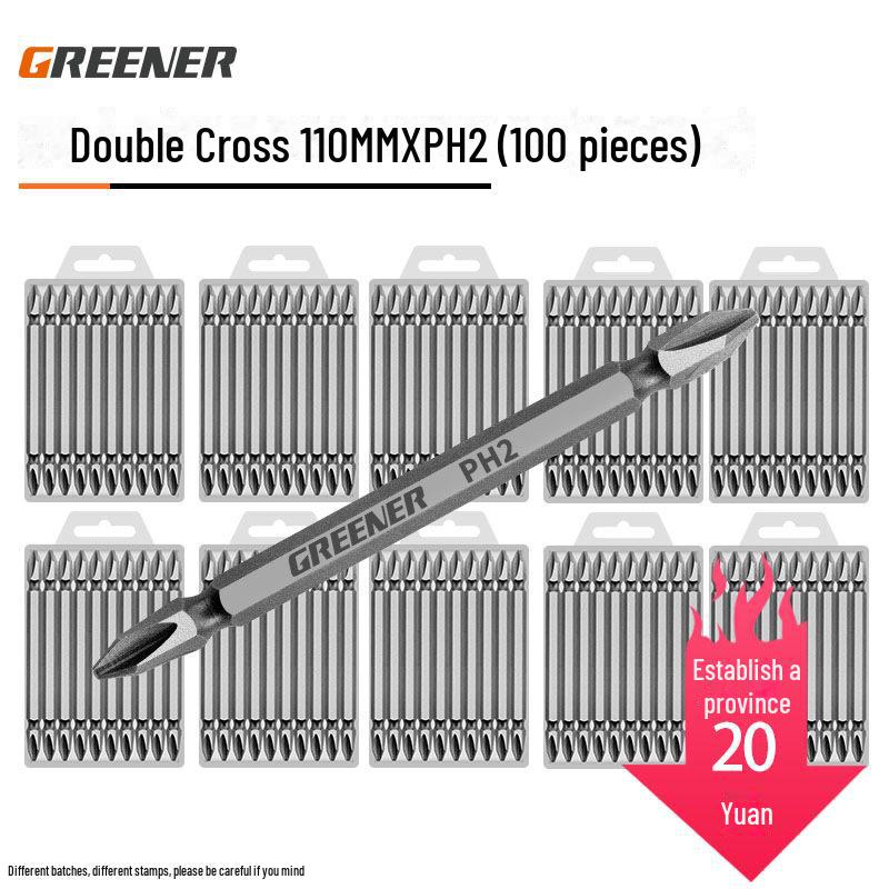 Green Forest A3 Double-Headed Cross Electric Screwdriver Bit