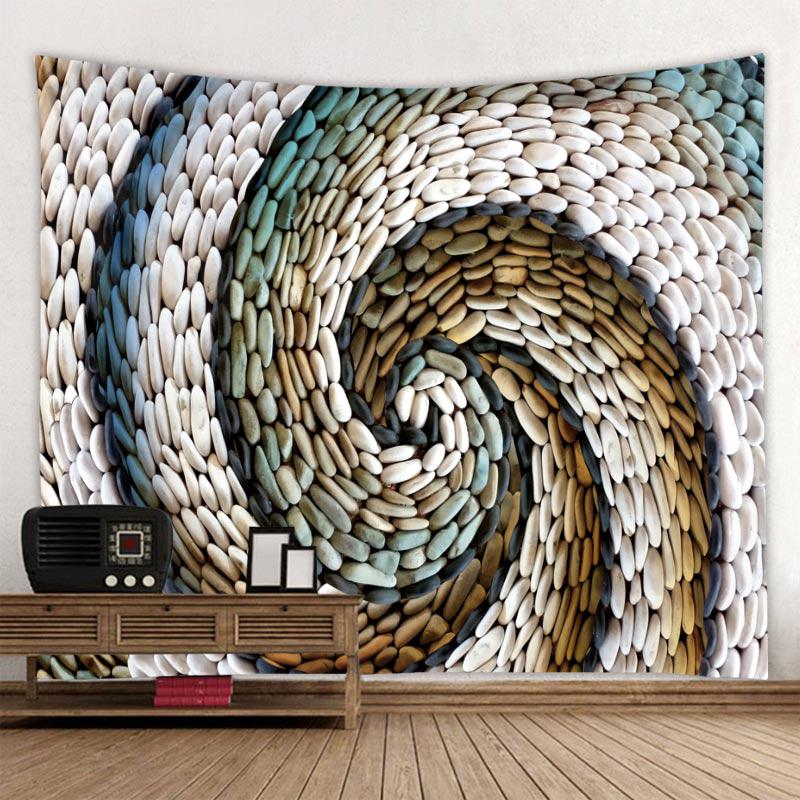 

Винтажный гобелен с принтом на стене из старого камня и камня, настенный гобелен с природным пейзажем, настенный гобелен для декора спальни, гостиной 150X100CM