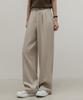 Peulenchisikeu [Life 360] [3-Fold Length] Washable Tumble Dry Two-Pin Tuck Wide Slacks_F6S171Sl