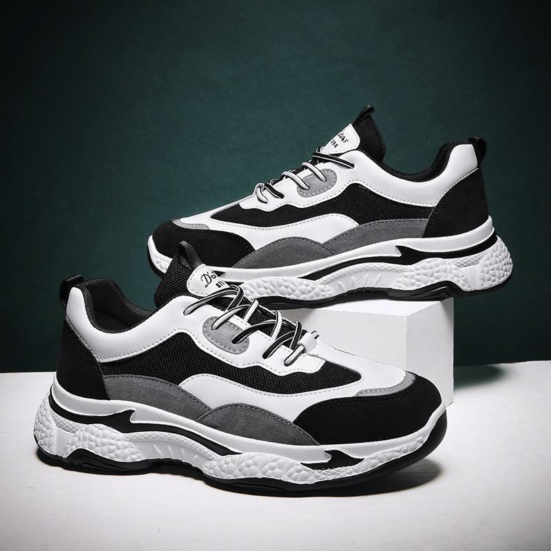 Herren Sneaker Neu Herbst Atmungsaktiv Leicht Lässige Schuhe für Herren Mesh Weiche Plateau Stoßdämpfung Herren Vulkanisierte Schuhe