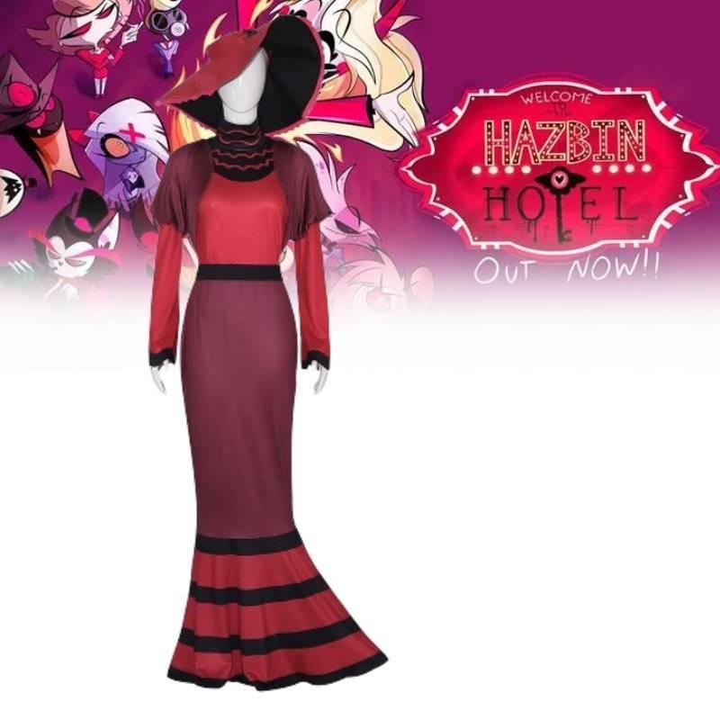 Hazbin Hotel Rosie Cosplay Kostüm Zeichentrickfigur Halloween Party Rollenspiel