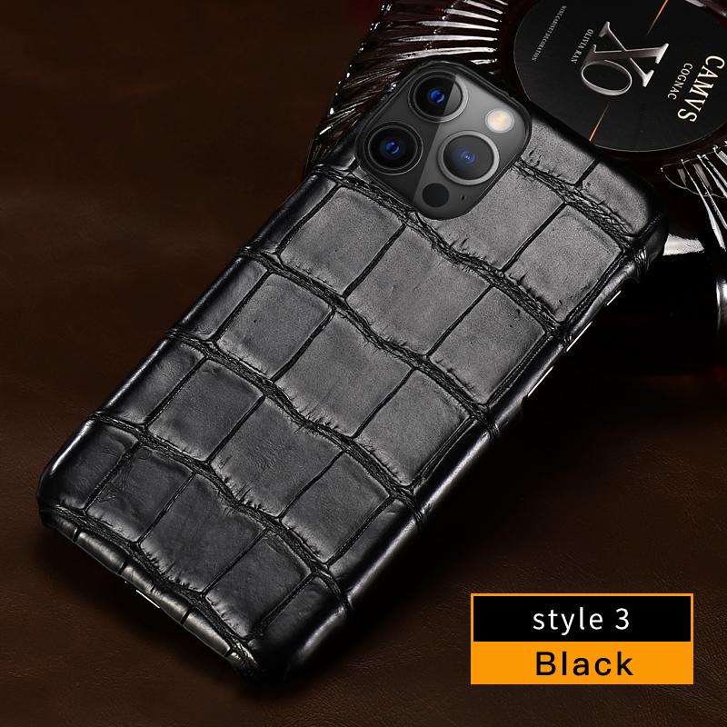 Přírodní matný kryt na telefon z krokodýlí kůže pro iPhone 17 16 15 13 14 Pro Max 16Pro 15 Plus 17Pro Air Luxusní zadní kryt