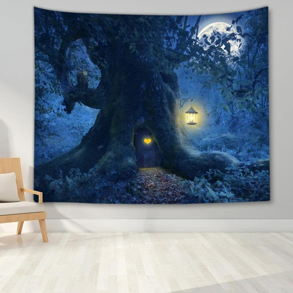 Sea Moon Sunshine Wall Hanging Tapestry Suitable For Bedroom Living Room Bohemian Style Home Aesthetic Room Decoration