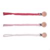 3 Pieces Pacifier Clip Beech Universal Chain for Family Girls Boys Toddler