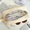 Cute Pencil Case Pens Pouch Large Capacity Simple Aesthetic Bag Organizer Office School Supplies For Student Stationary